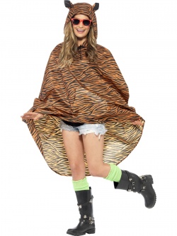 Party poncho Tygr