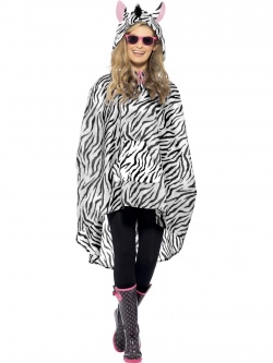 Party poncho Zebra