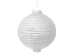 Papírový lampion - bílý